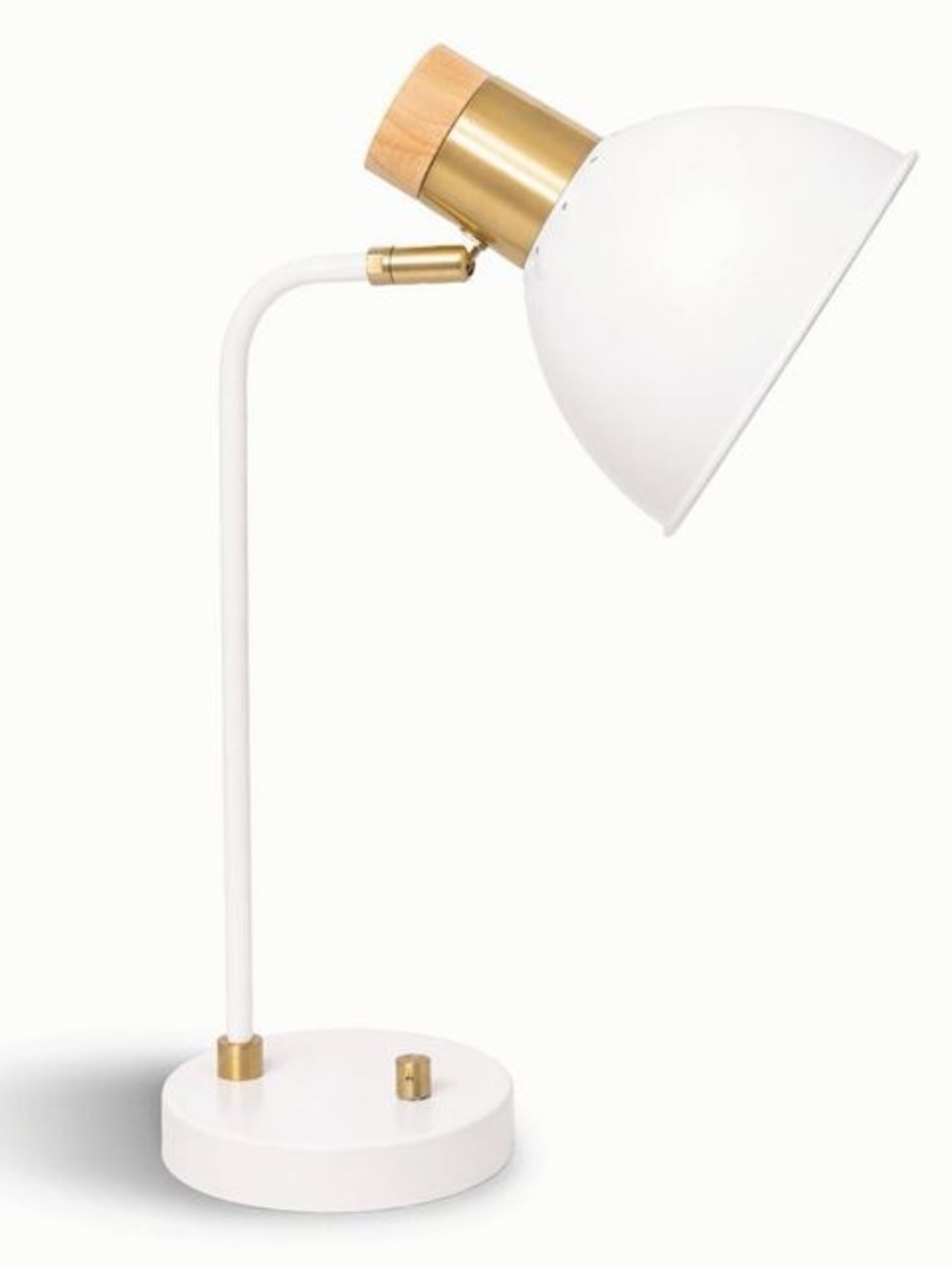 Marlow Glen USB Rechargeable Ivory Iron Task Lamp